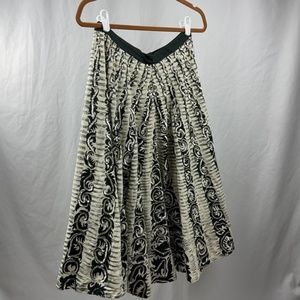 Ipsa Anthropologie Fit and Flare Sequinned Skirt 2